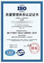 ISO9001质量体管理体系认证  